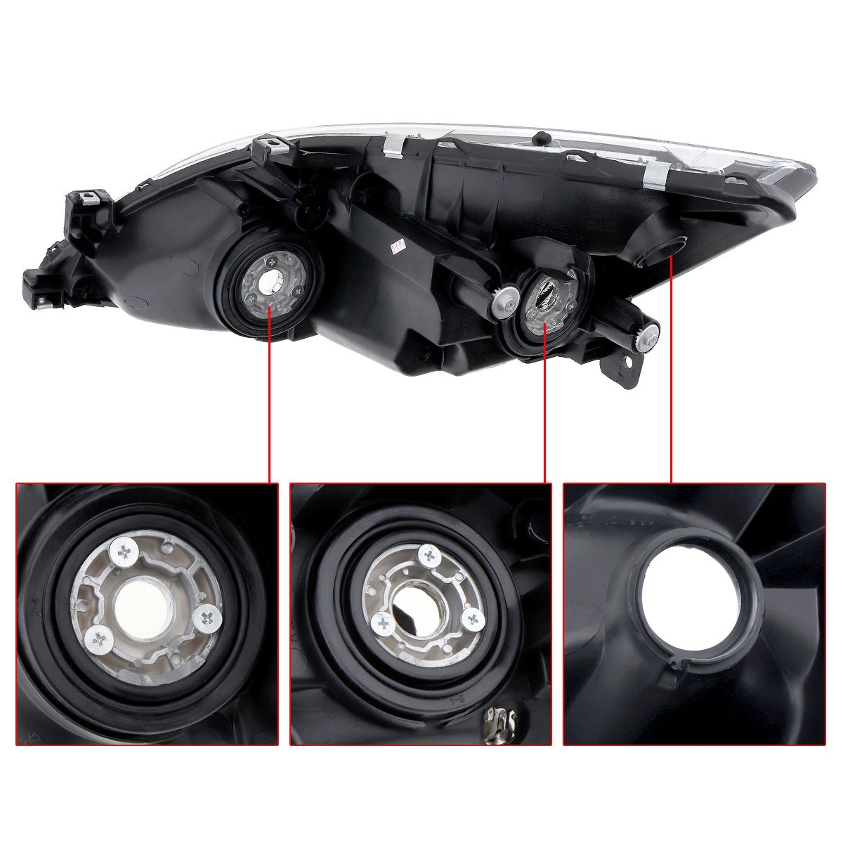 Car Headlights Waterproof Durable Right Side Headlight for 2003-2007 Honda Accord Car Light Hot Sale