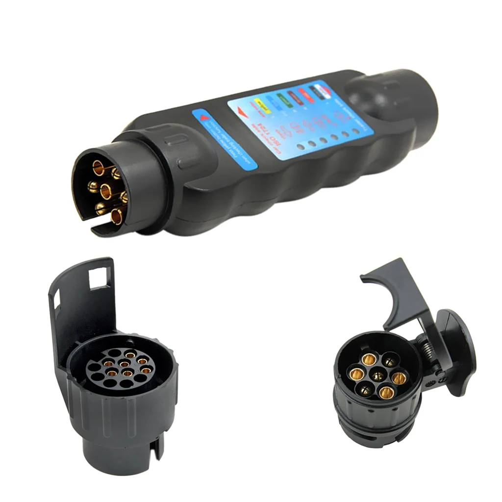 3 Pieces 7Pin 13Pin Car Vehicle Towing Trailer Socket Diagnostic Tester