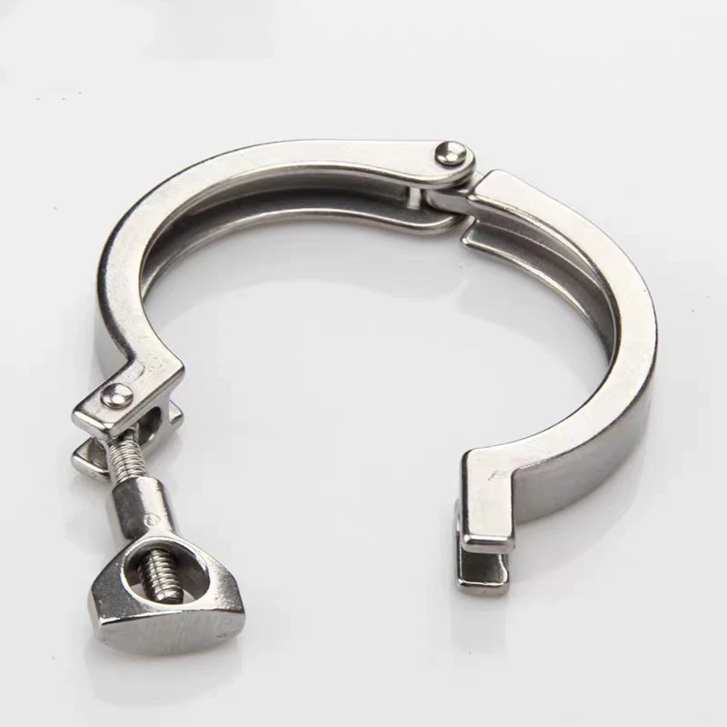 1Pcs 304 Sanitary Stainless Steel Fitting Ferrule Tri Clamp Clamps Clover For Homebrew Diary Product