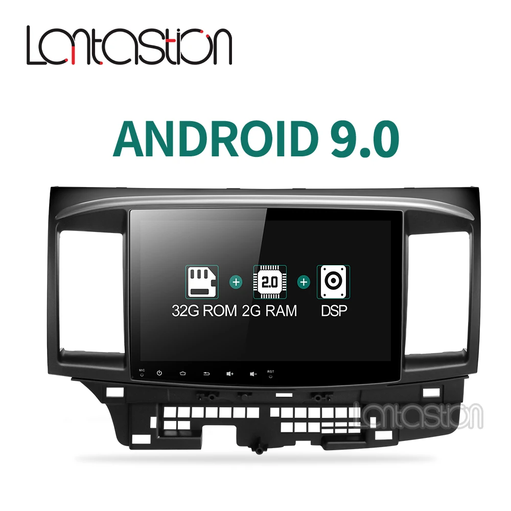 2 + 32G DSP Android 9,0 для Mitsubishi Lancer стерео мультимедиа головное устройство gps Радио автомобильный dvd gps плеер стерео gps навигация