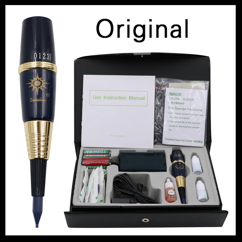 

Original 1 Set USA Sunshine Tattoo Machine Kit Permanent Makeup Machine Kit For Eyebrow And Lip With Tattoo Gun Needle