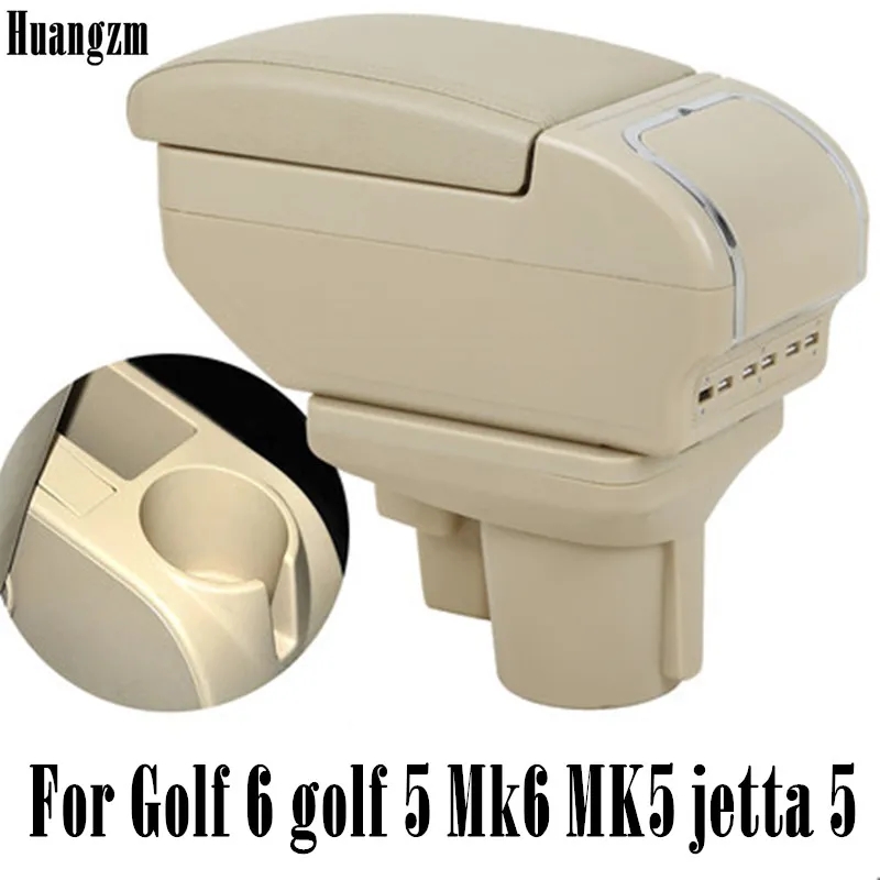 Подлокотник для jetta mk5 Golf 6 двухслойный с отделением хранения подстаканником