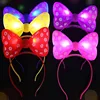 Kid Children luminous Cotton Girl Lovely Headband Pink bowknot Head Holiday Adult Kids Hairband Christmas Gift Play House Toy 1