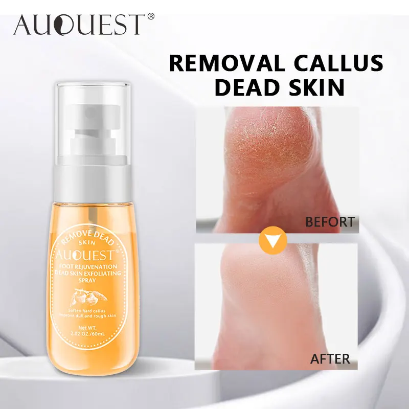 AuQuest Removal Callus Dead Skin Foot Spray Heel Cracked Repair Cream Anti Crack Dryness Hand Mositurizing Feet Care 60ml | Красота и