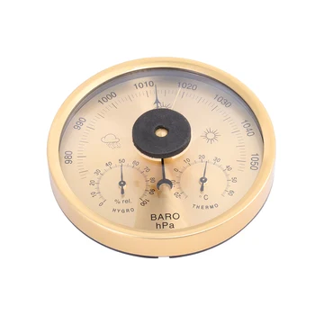 

Precision Aneroid 3 in 1 Barometer Weather Station Barometer Thermometer Hygrometer for Indoor and Outdoor Use with Frame