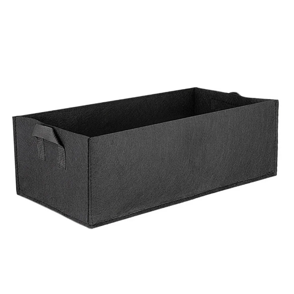1pcs Fabric Raised Garden Bed Square Felt Garden Flower Grow Bag Vegetable Planter Pot with Handles Planting Bag