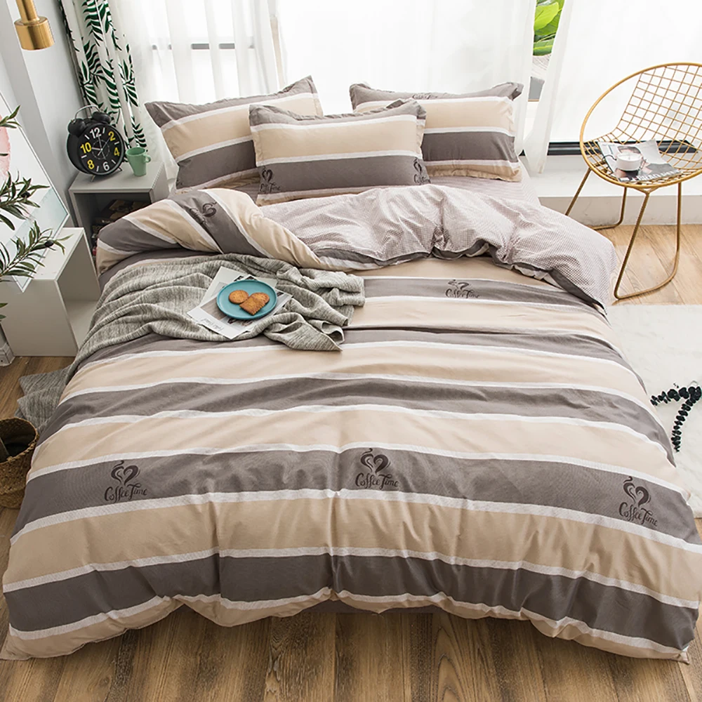Dark Grey Bedding Набор постельных принадлежностей thumпостельные принадлежности из сосны, мультяшный дом, свежий модный пододеяльник, пододеяльник, светильник, синяя королева, полная двуспальная односпальная кровать, набор - Цвет: Dark Grey Bedding