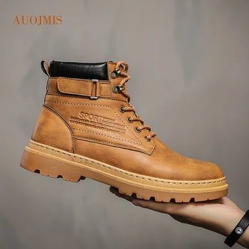 

Martin boots men's trend 2019 new summer and autumn England wild high help Martin shoes military boots wolf boots