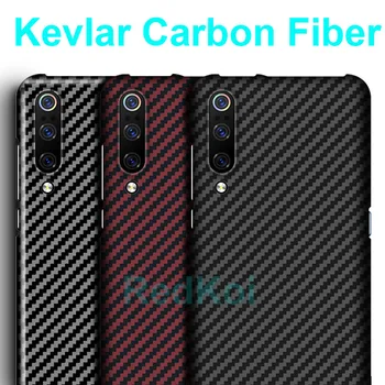 

RedKoi 600D Kevlar Carbon Fiber Phone Back Cover for Xiaomi Mi 10 Pro Case Ultra Thin Cover Xiaomi Mi 10 9 SE Carbon Fiber Case