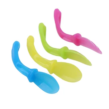 

4 Pair/Set New Style Colorful Infant Baby Feeding Study Spoon Fork Set High Quality PP Baby Spoon Flatware Bestek Cuchara