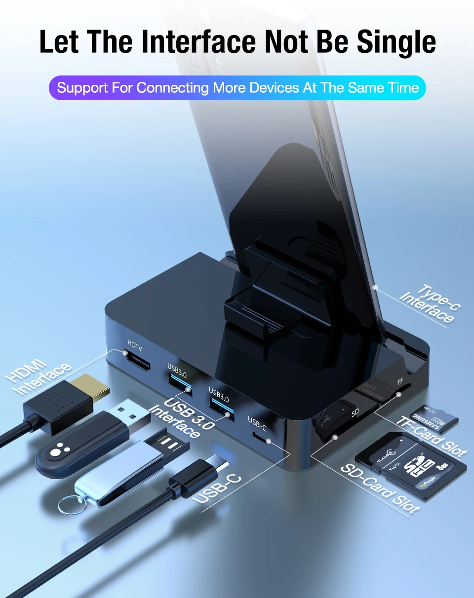 Coolreall Тип C док-станция для подзарядки телефона держатель USB-C к HDMI док-станция адаптер питания для samsung S10 S9 Dex станция huawei P30 P20 Pro