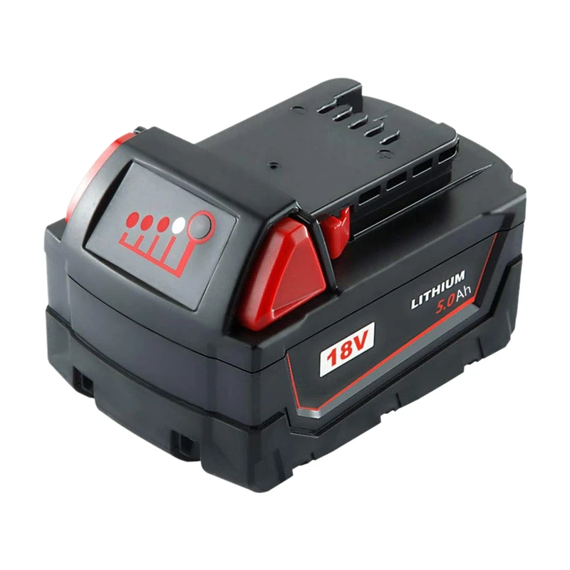 

5.0Ah M18 Lithium-Ion Replacement Battery for Milwaukee 18V Cordless Power Tools