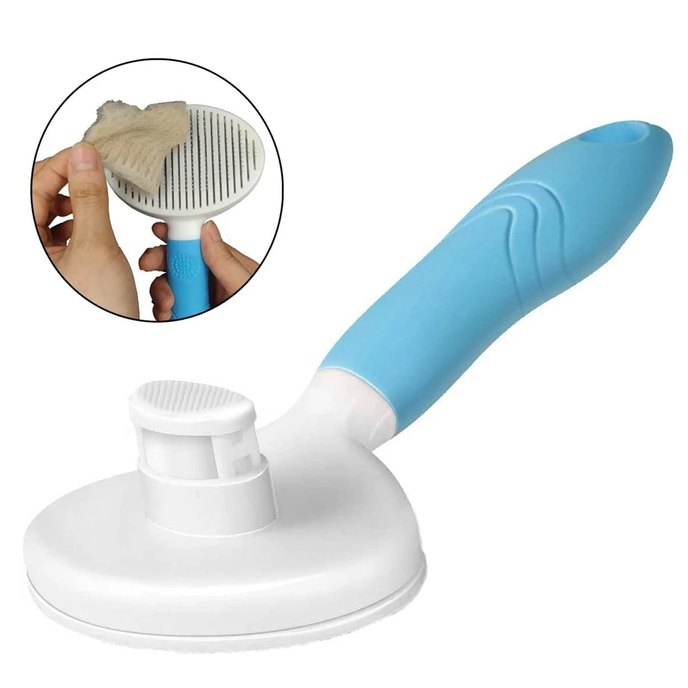 Self Cleaning Slicker Brush For Dogs And Cats, Pet Grooming Hair Brush