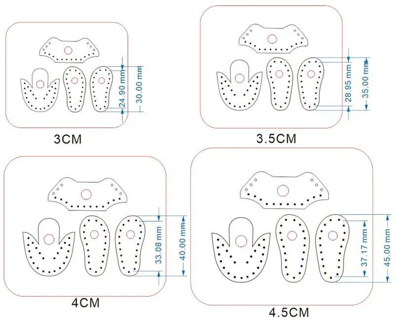 3 см 3,5 см 4 см 4,5 см обувь кожаная резак для кукол режущий пресс-форма инструмент ручной работы кожаный перфоратор индивидуальный дизайн