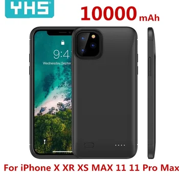 ホット10000麻雀力銀行iphone × xr xs最大ケースバッテリー充電器ケースxs最大xr x電源銀行充電ケース