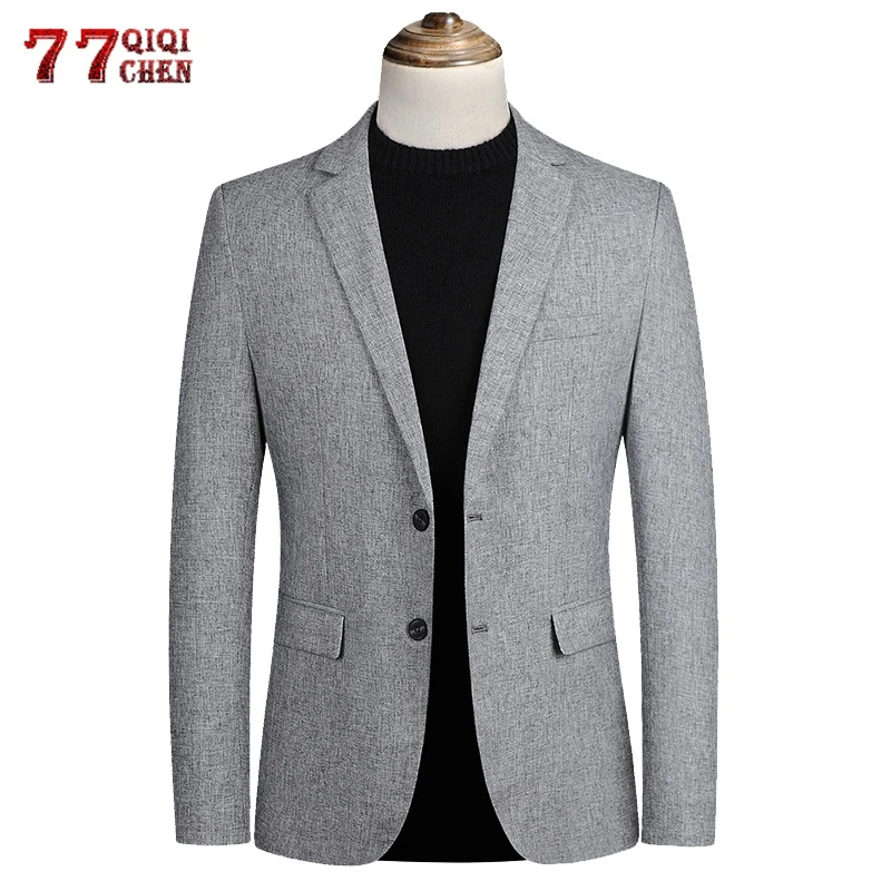 

Spring Autumn Blazer Jackets Men Luxury Business Suit Coat Breathable Formal Party Blazer Masculino Casual Slim Fit Suit Jacket