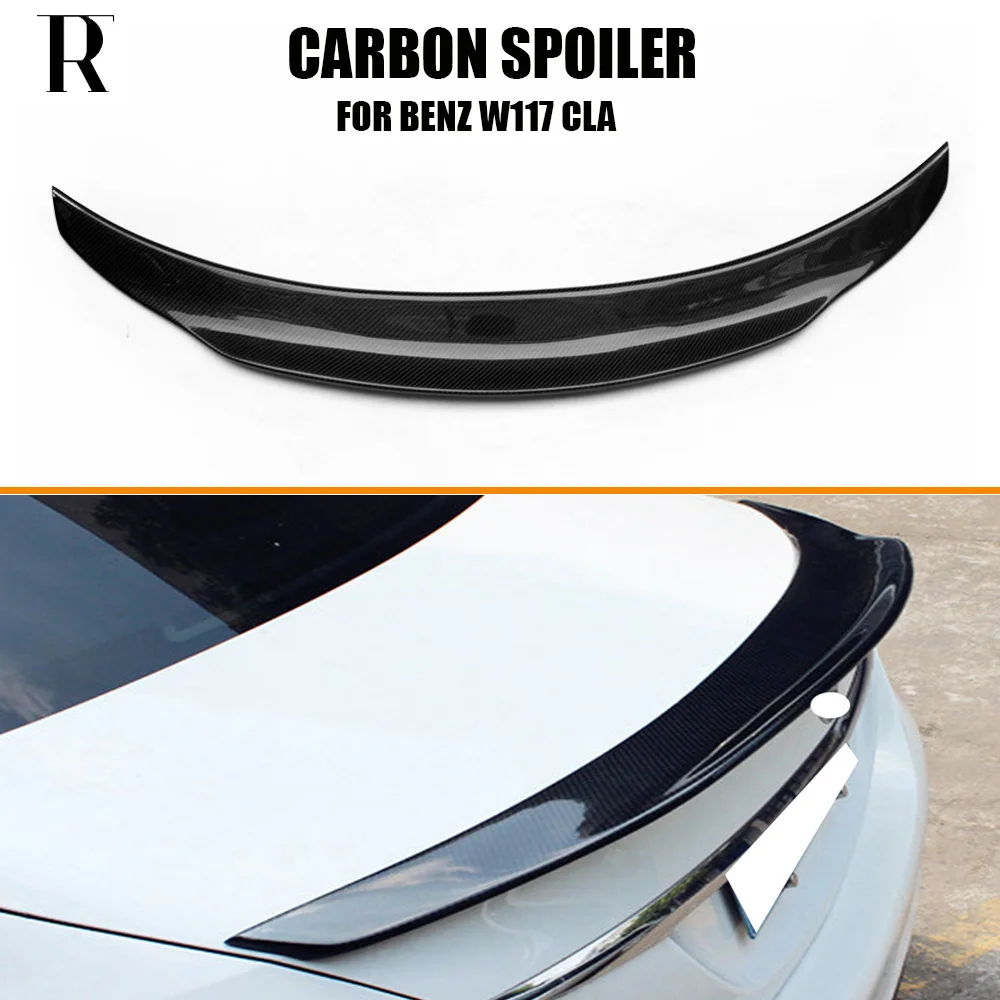 PSM Стиль углеродного волокна спойлер на задний багажник крыло для Benz C117 W117 CLA180 CLA200