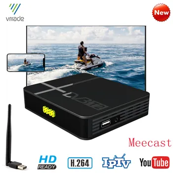 

Vmade Digital TV Tuner DVB-T2 Terrestrial TV Receiver Decoder Fully HD 1080P Support H.264 MPEG-2/4 Meecast Youtube Set-Top Box