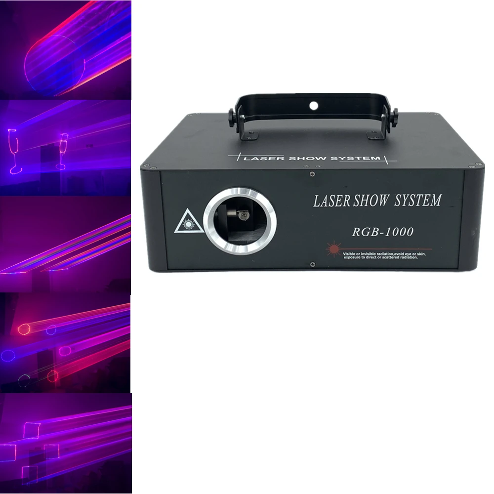 Полноцветный анимационный проектор 1 Вт rgb DJ светильник Лазерная лампа