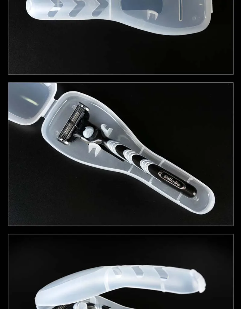 Новые аксессуары для путешествий для бритвы Razor коробка держатель для лезвий Пластик Ручка Чемодана на багаж, Портативный Органайзер