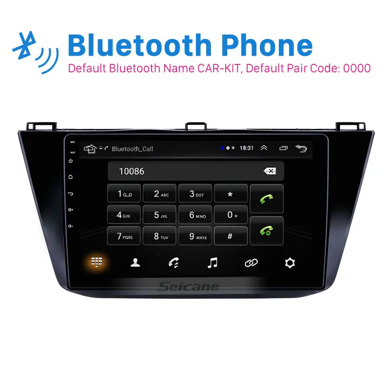 Seicane стерео 9 &quotHD 2Din gps Android 8 1 радио для Фольксваген Tiguan 2016 2017 2018 головное