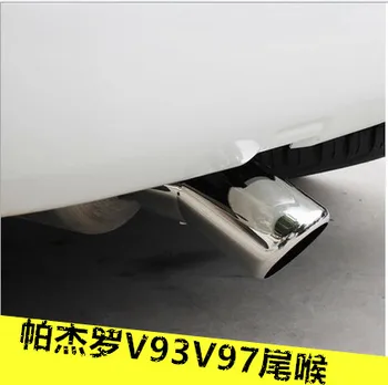 

304 stainless steel Muffler noise reduction Tail throat for 2011 2012 2014-2016 Mitsubishi Pajero Sport v93 v73 v33 Car styling