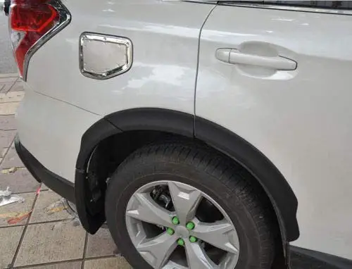 ITrims пластиковое черное крыло осветительные колеса арки 10 шт. для Subaru Forester 2013