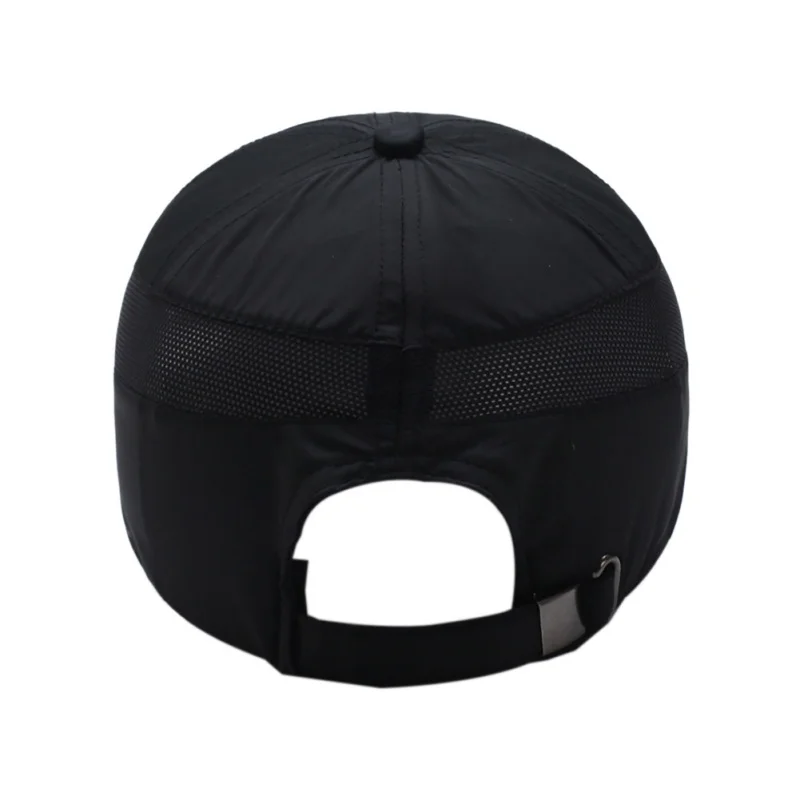 Summer Men Fishing Cap Quick Dry Mesh Men Outdoor Sport Camping Fishing Caps Bones Sport Climbing Pure Colors Black Grey