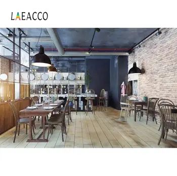 

Laeacco Modern Design Luxurious Kitchen Tools Wooden Floor Interior Photo Background Photography Backdrop For Photo Studio