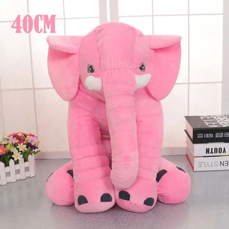 40cm Pink Подушка для новорожденного ребенка, подушка для сна со слоном, мягкое детское постельное белье, подушка для ребенка, мягкие подушки, подарок для маленькой девочки - Цвет: 40cm Pink