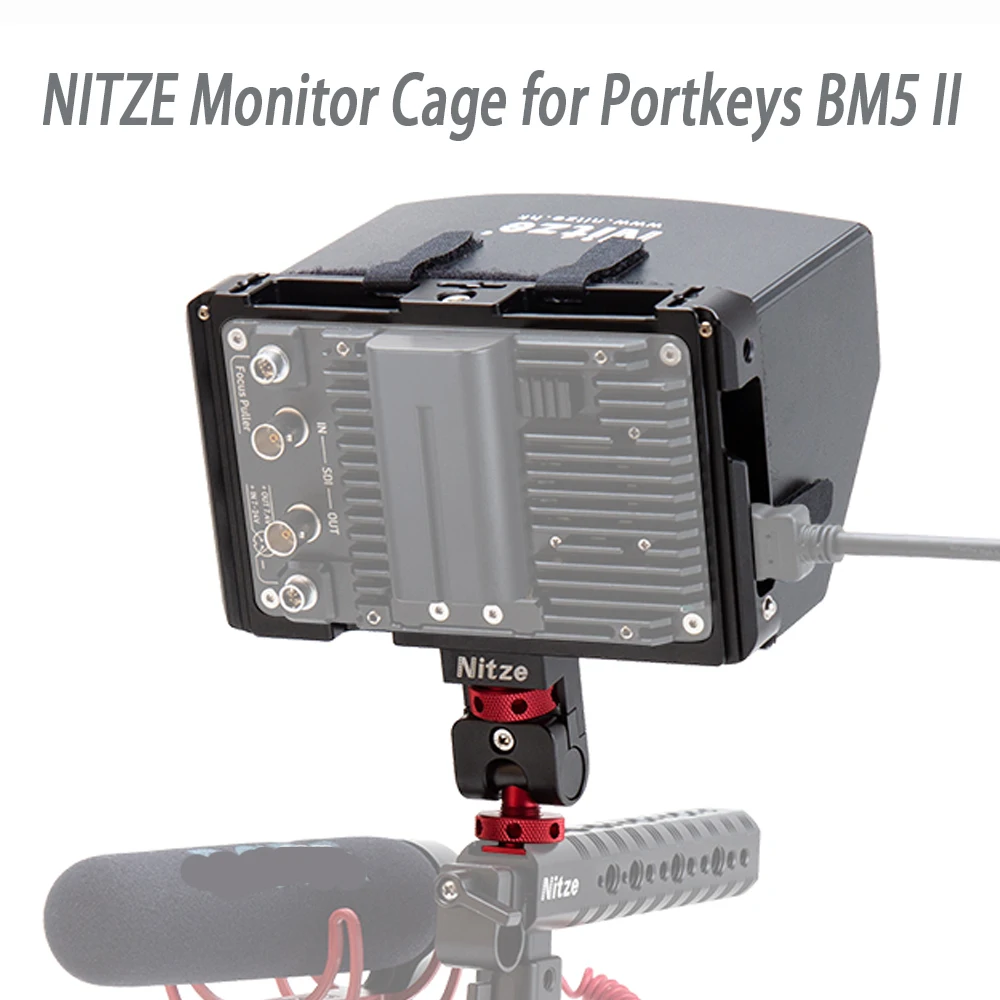 Клетка для монитора NITZE портов BM5 II 5 2 дюймов камера DSLR полевой монитор с экраном