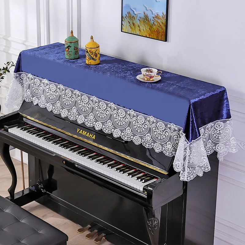 

Luxury Top Quality Lace Table Cloth Towel Simple Modern Half Cover Nordic Electric Piano Cover Piano Towel Dust Cover Home Decor