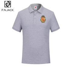 F.N.JACK, новинка, трендовые повседневные топы для мужчин, короткий рукав, мужские летние поло, Мужская Классическая хлопковая рубашка поло