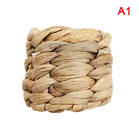 Napkin Ring Rustic Napkin Ring Holder Natural Fall Braided Serviette Buckle For Farmhouse Thanksgiving Christmas Party
