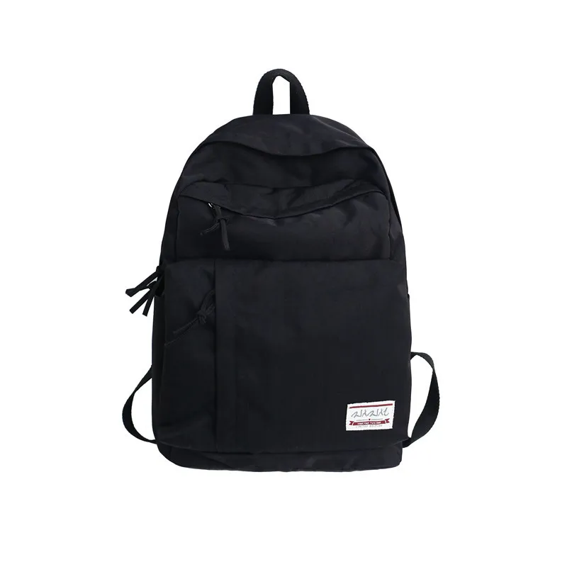 Женский рюкзак с крыльями Mochila, сумка на плечо с вышивкой для девочек,, модный - Цвет: Черный