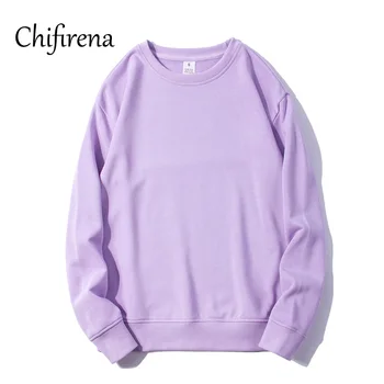 

Chifire Long Sleeve Solid Loose Hooded Crew Neck Workout Warm Sweatshirts Women Fashion Casual Tops Streetwear Pullovers Hoodie