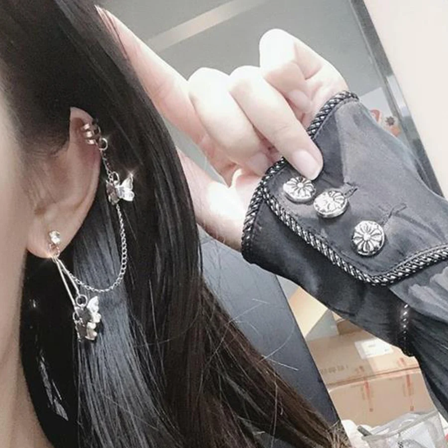 Starbeauty новые модели двустворчатого кисточкой серьги для Для женщин Зажим поддельный пирсинг Falso спирали пирсинг уха пирсинг ореха поддельные серьги-манжеты