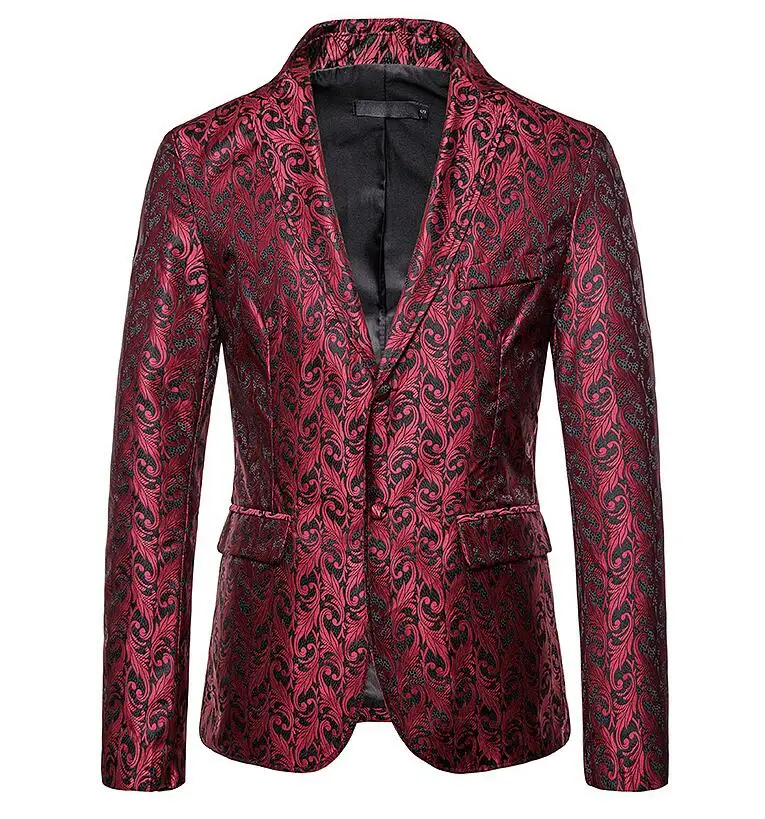 Модные английские костюмы Мужской Блейзер masculino slim fit casaco jaqueta masculina повседневное деловое пальто с принтом Мужская куртка - Цвет: 4