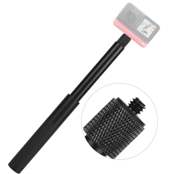 

70cm Aluminum Alloy Telescopic Selfie Stick 5 sections Extension Rod for Insta 360 One R Sports Motion Camera/Cellphone