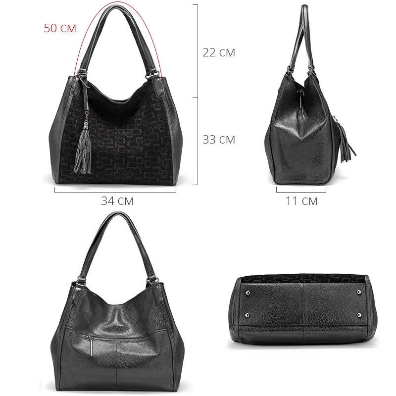 398/5000 Женские сумки для отдыха Realer, женская натуральная кожа ...