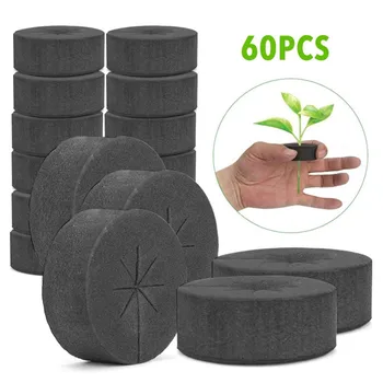 

TTLIFE 30/60pcs Hydroponic Supplies Garden Clone Collars Neoprene Inserts Sponge Block For 2 Inch Net Pots Hydroponics Systems