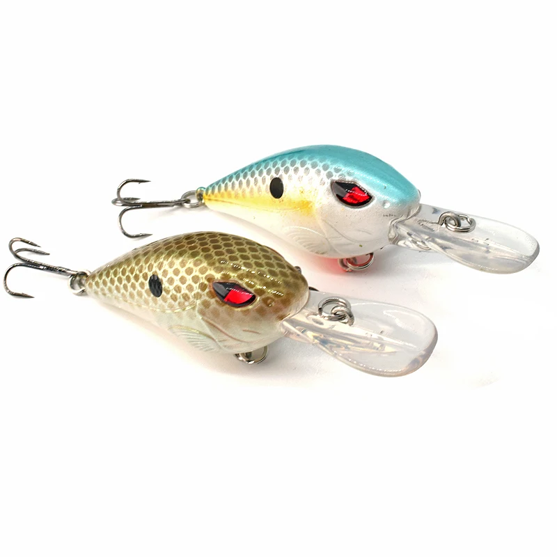 

55mm 9g Bass Fishing Crankbait Shallow Diving Round Bill Crankbaits Artificial Hard Bait for For Crappie, Walleye and Bass