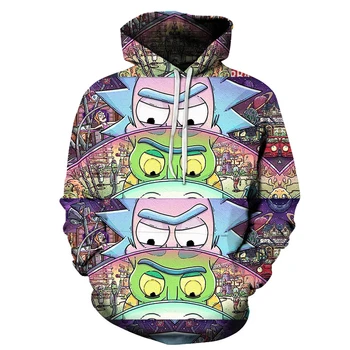 

Hip Hop Rick And Morty Printed Streetwear Men Women Anime Design Sweatshirt Male Hoodies Long Sleeve Tracksuit Drop Ship