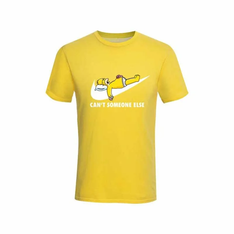 Новая летняя футболка с забавным принтом Симпсон, Мужская брендовая футболка в стиле хип-хоп с круглым вырезом и коротким рукавом, Мужская футболка - Цвет: 7