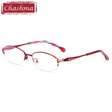 Красный Пресбиопия по рецепту стекло Близорукость Оптические линзы увеличивающие женские очки для прогрессивного использования