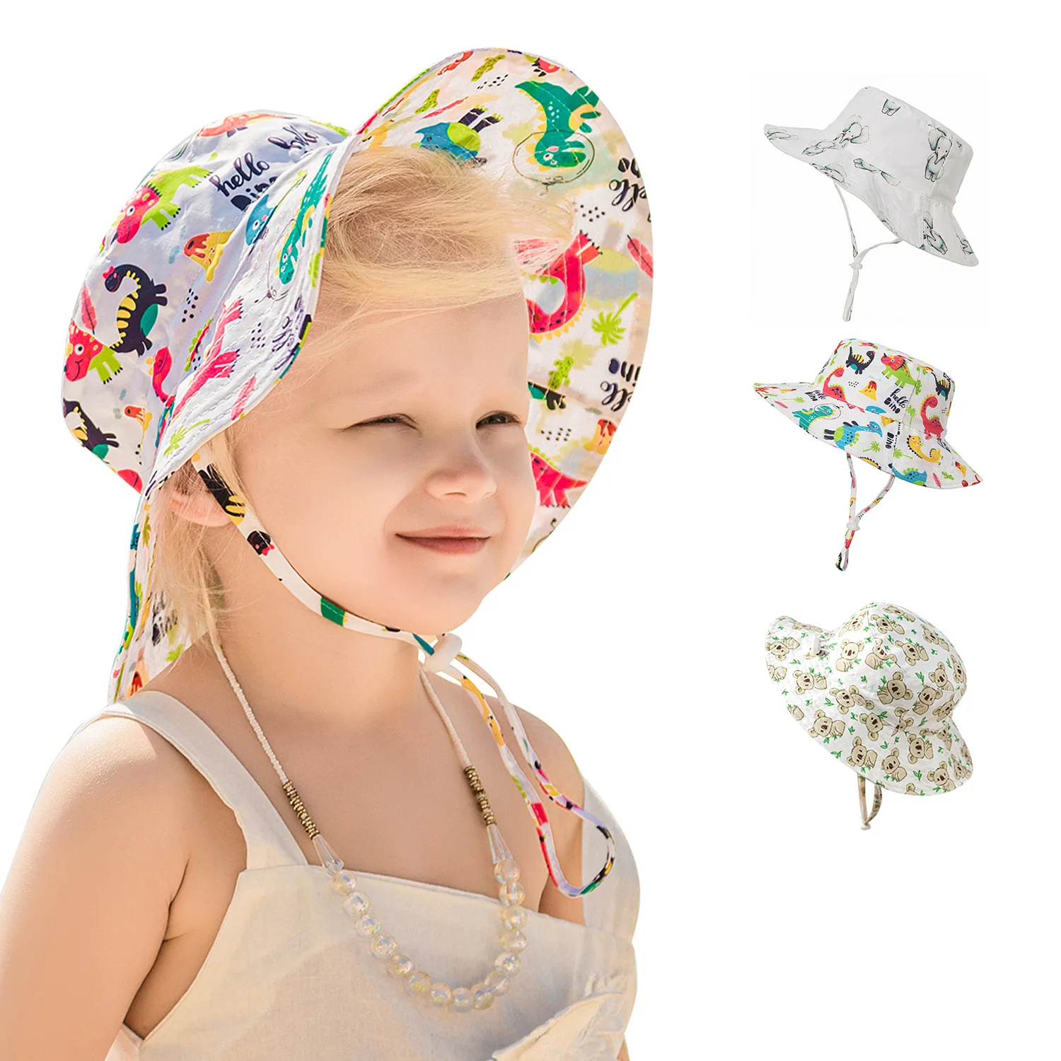 Quick drying l Children's Bucket Hats For 3 Months To 5 Years Old Kids