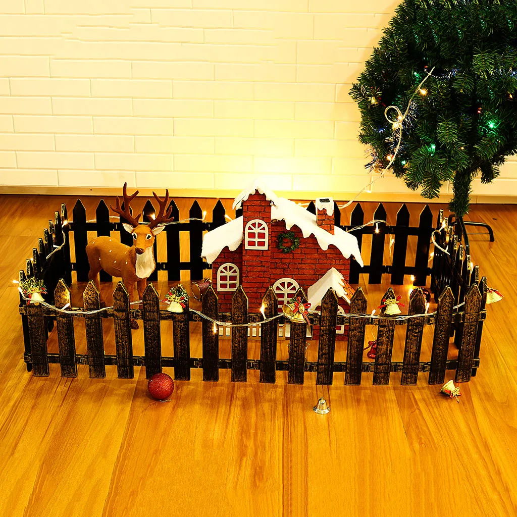 5 Рождественская елка забор рождественские вечерние Декор Свадебный декор Kerst отель winkelumum Supermarkt Декор пластик Decoratieve Hek#3