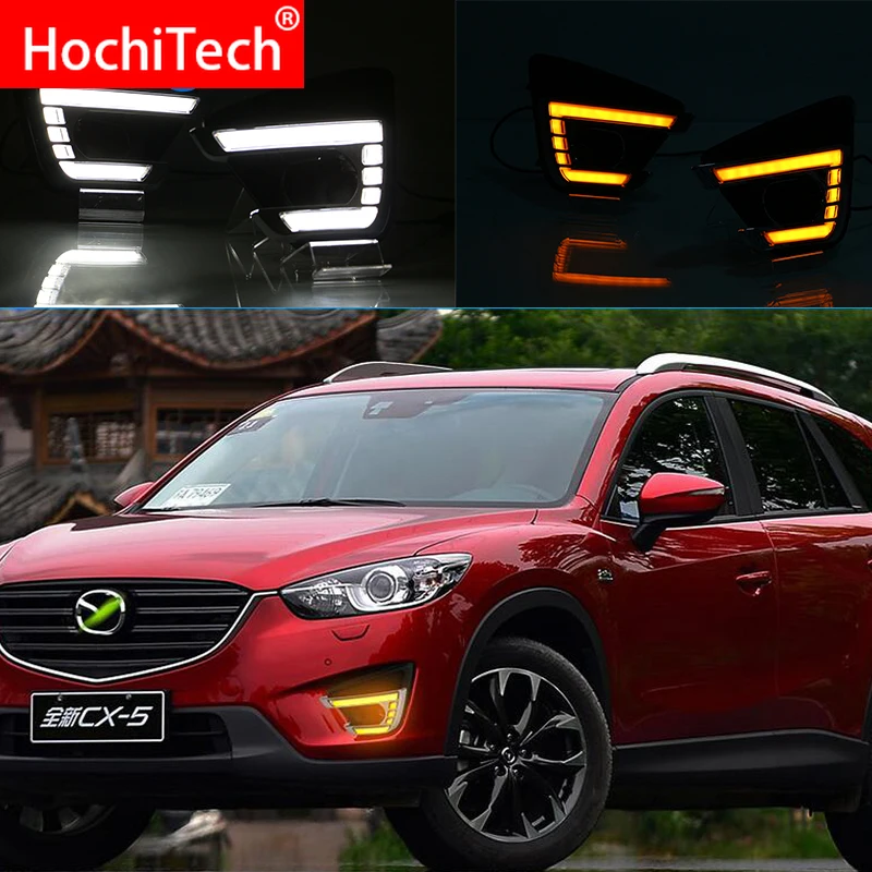 Для Mazda CX-5 CX 5 CX5 2012 - 2016 с желтым указатели поворота Функция Водонепроницаемый