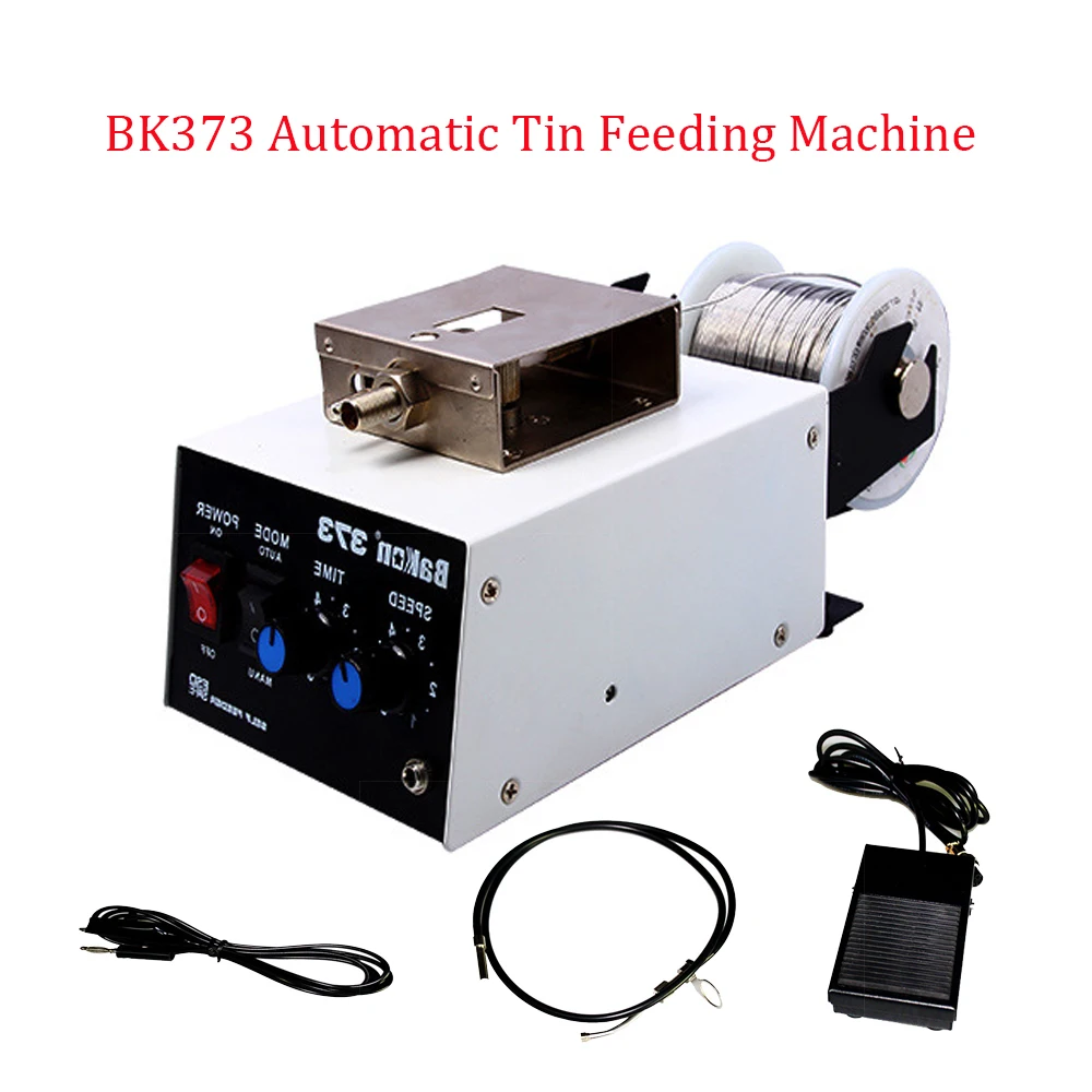 

220V BK373 Automatic Soldering Machines Foot Pedal Type Soldering Stations Automatic Tin Machine For Electronic Products Welding