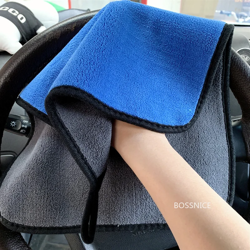 

30/40/60cm Car Wash Microfiber Towel Car Cleaning Drying Cloth Paint Care Detailing Auto Wash Towel Cleaning Accessories 3/5/10X
